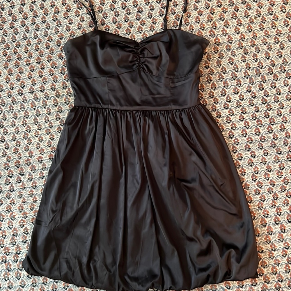 EUC Forever 21 Black Satin Cocktail Dress size S